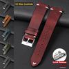 Quick Release 18mm 20mm 22mm Bracelet for Seiko Vintage Oil Wax Leather Watch Band Stitching Cowhide Strap for Omega Watchband