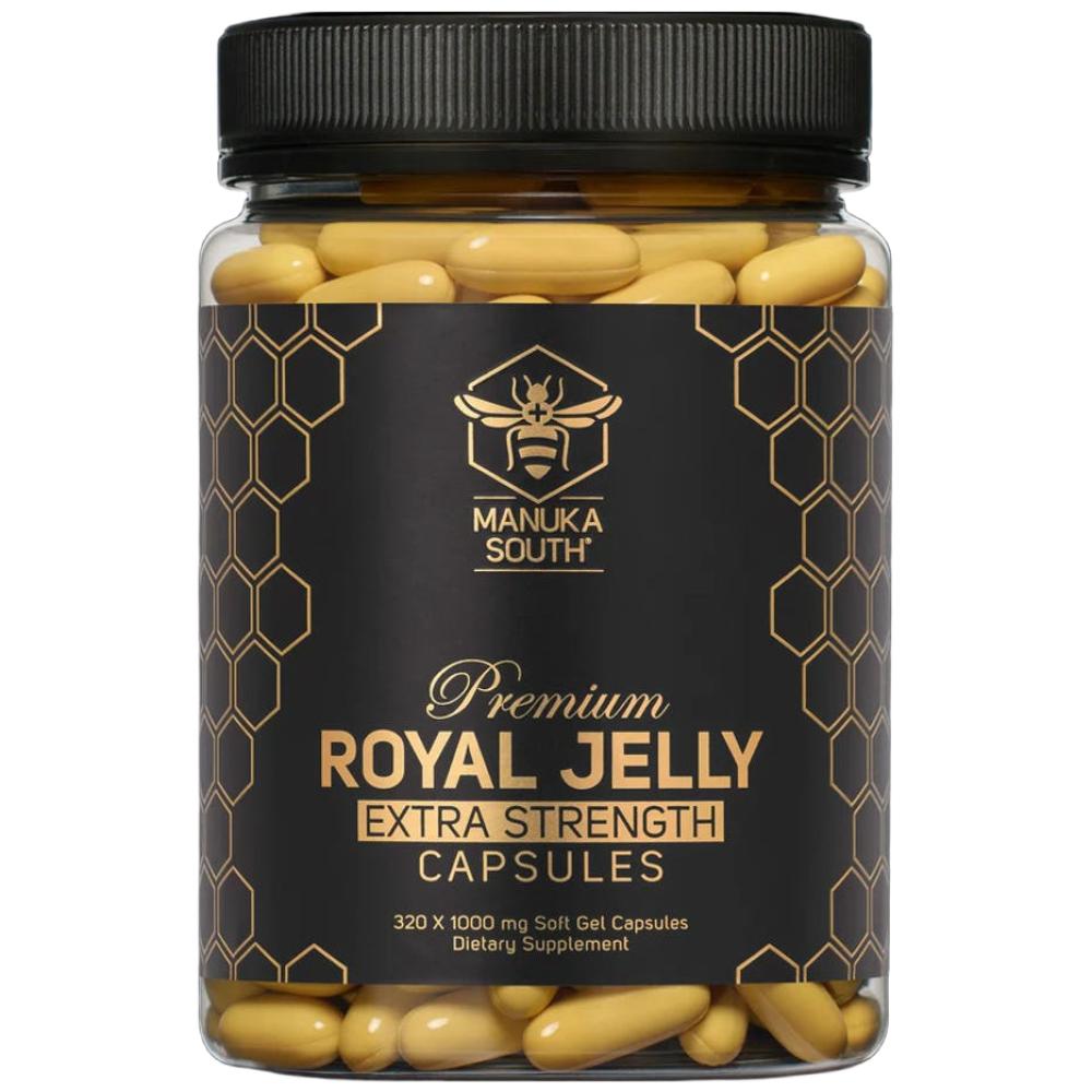 Manuka South Nouvelle-Zélande Gelée Royale Premium Gelée Royale 1000mg 160/320 Capsules Standard 1 pièce 320 Comprimés