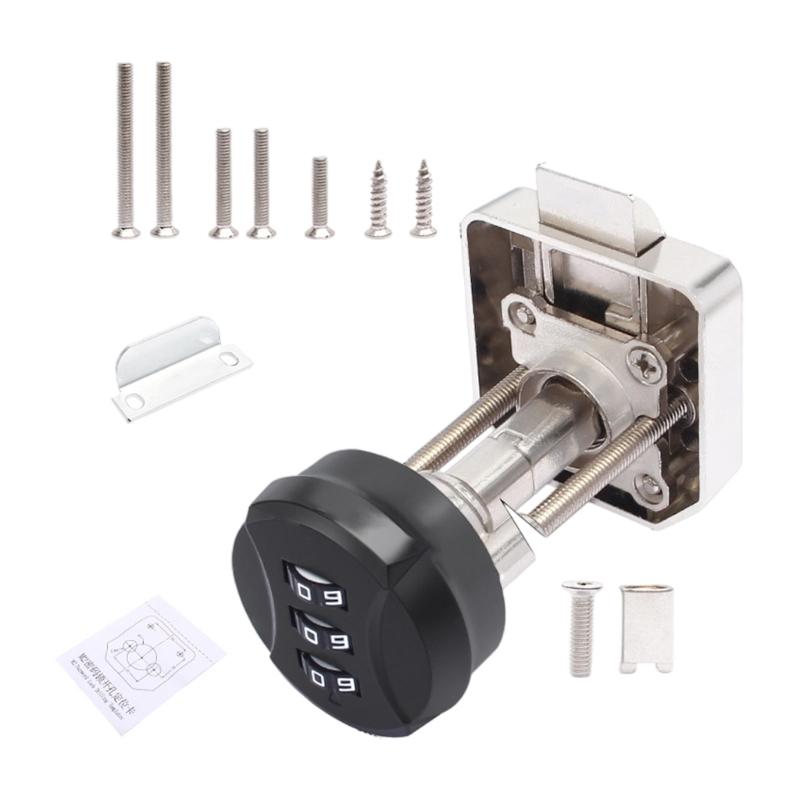 Resetable Security Combination Lock For Marine Vehicle Cabinets Home Drawers Waterproof Metal Construction