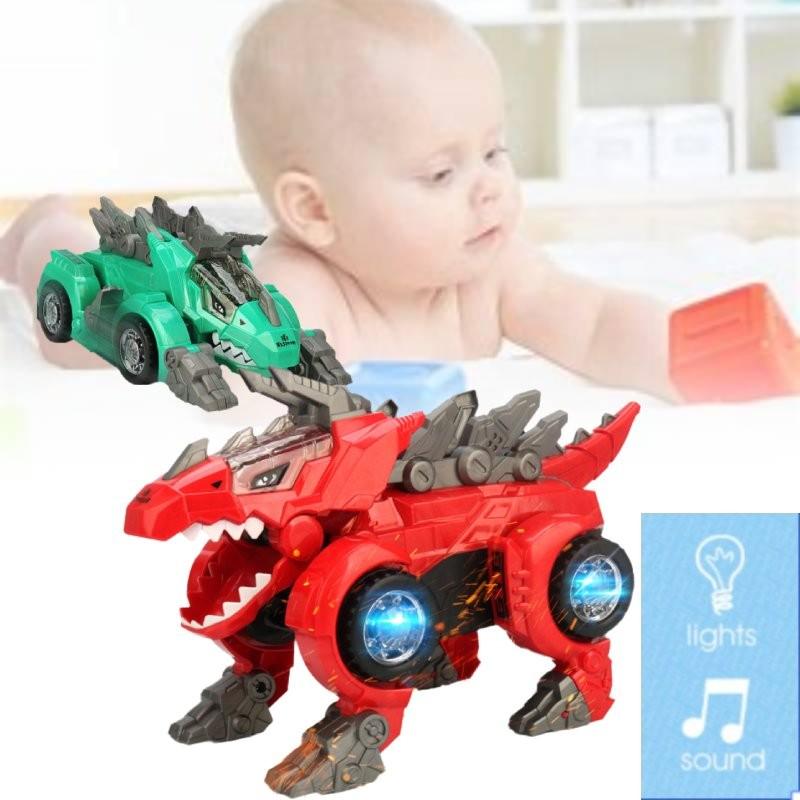 Véhicule Transformable Dragon Triangulaire Électrique Passionnant Avec Lumières Colorées Et Musique Pour Enfants