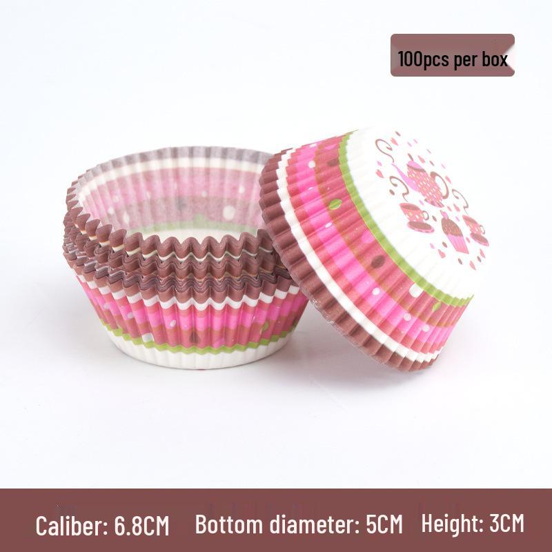Snowy Niang Oilproof Cartoon Cake Cups - Cupcake Liners & Butter Paper for Baking