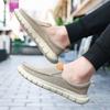 Moda Erkek Sürüş Ayakkabıları Yaz Kanvas Ayakkabılar Nefes Alabilir Rahat Dış Mekan Slip On Yürüyüş Spor Ayakkabıları Erkekler İçin Klasik Loaferlar