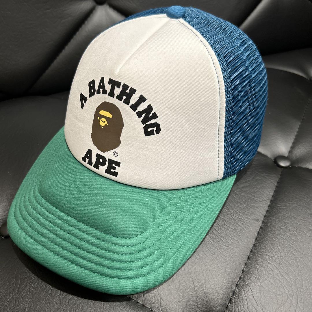 

[USED] A BATHING APE mesh trucker cap