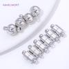 2/4/6Pcs 18K Gold/Rhodium Plated Ball Magnetic Clasp For Jewelry Making,Brass Necklace Clasps Connectors,DIY Jewelry Materials