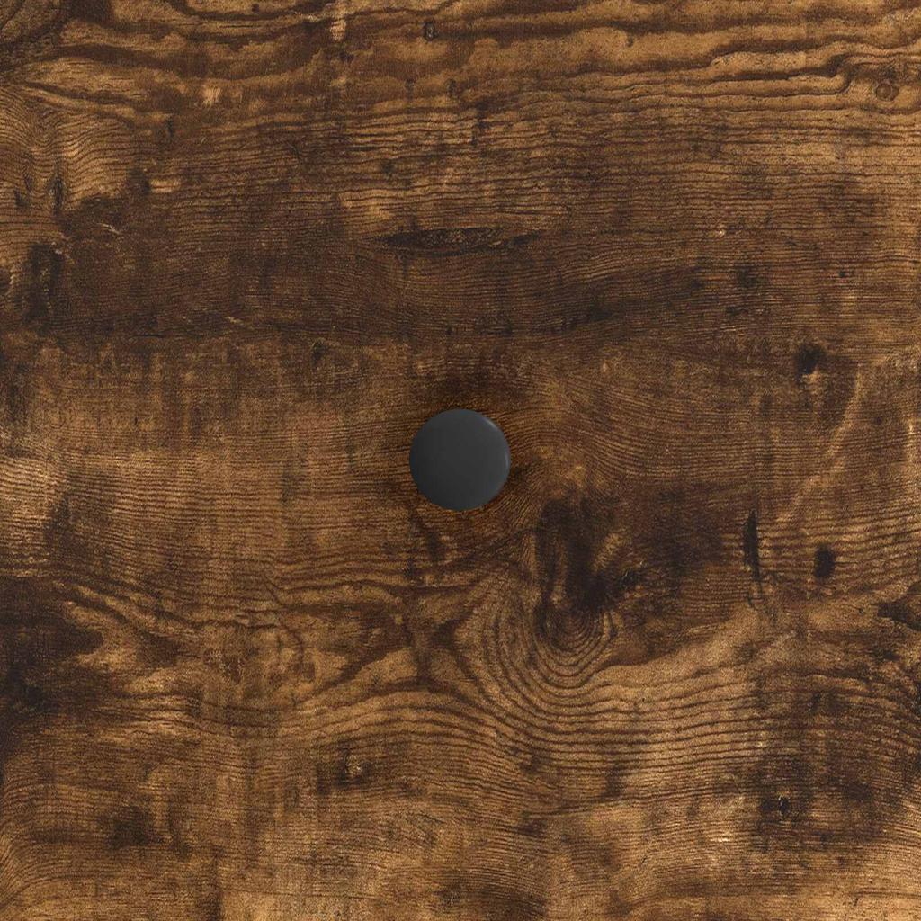 Coffee Table Smoked Oak 49 X 50 X 40 Cm Wood Based Material