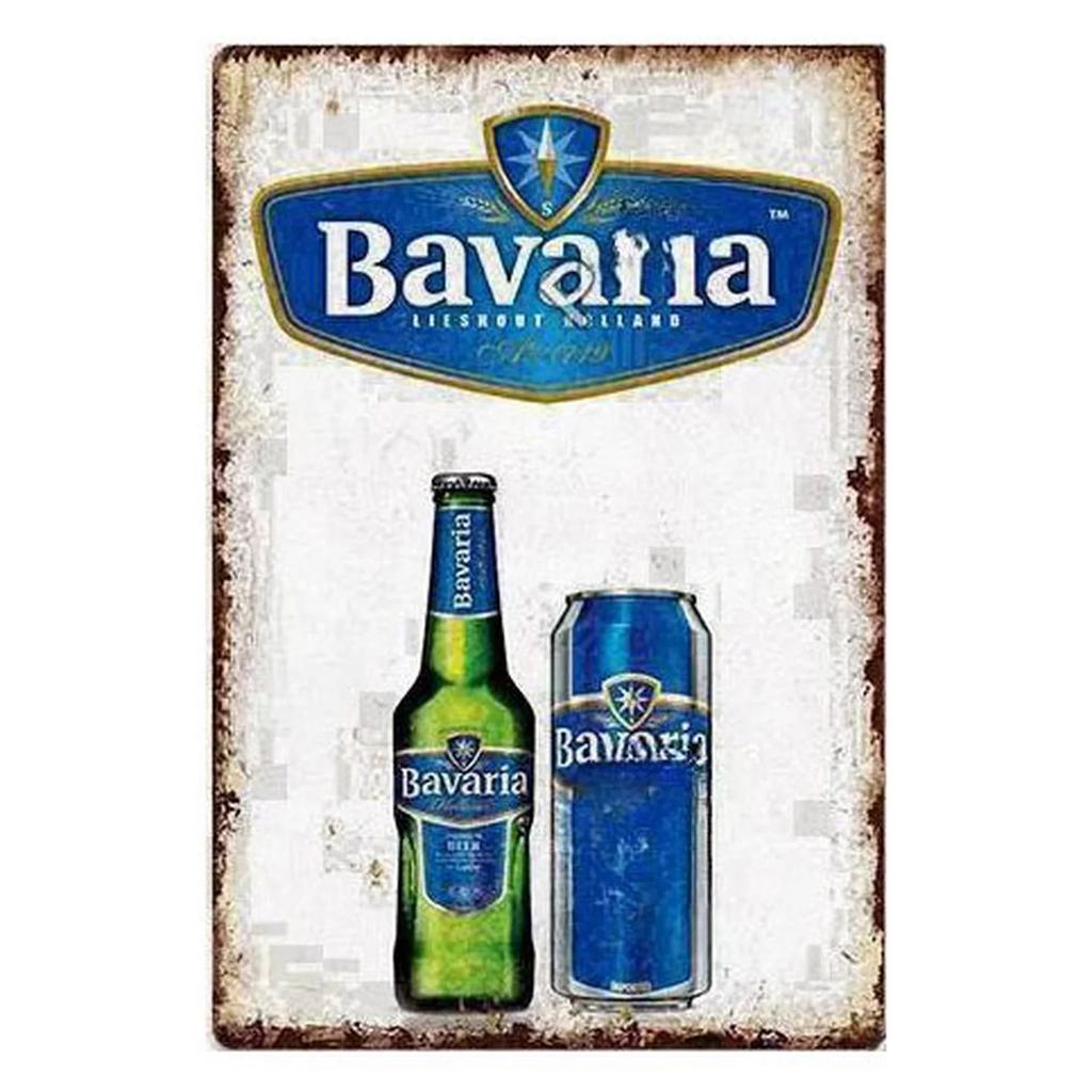 Brand Beer Metal Tin Signs Plaque Bavaria Wall Decoration Vintage Posters Iron Painting for Man Cave Home Cafe Garden Club Bar