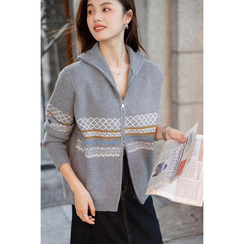 Mokana Fair Isle Jacquard Knitted Cardigan