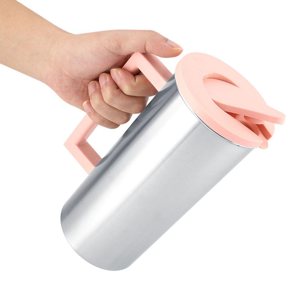 Rustless Steel Kettle Double Wall Insulation Layer Beverage Pot Restaurant Service