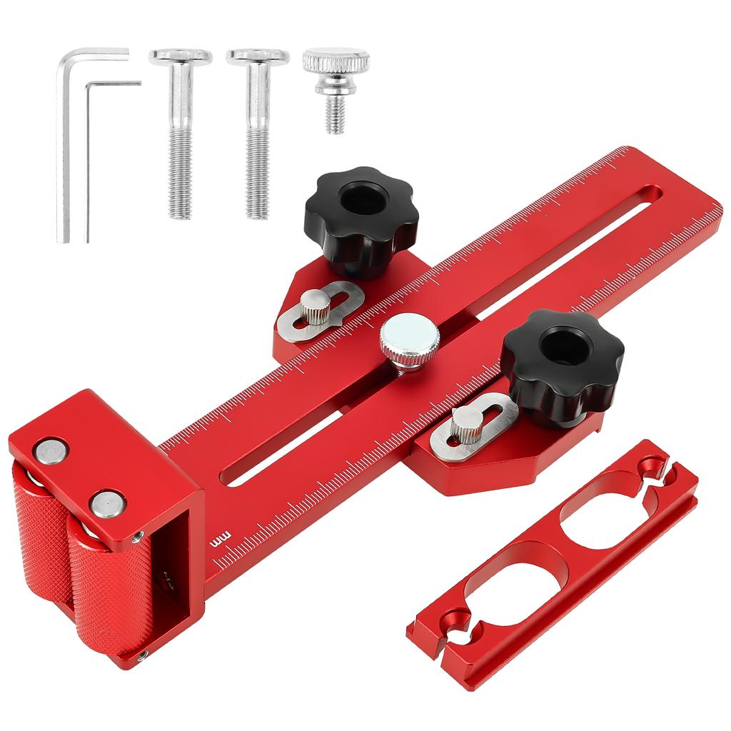 Thin Rip Table Saw Jig Guide Aluminum Alloy Woodworking Thin Ripping Jig High Precision Narrow Strip Repetitive Cutting Guide