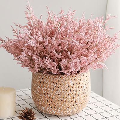 Konstblomma Färgbeständig DIY Plast Blomsterarrangemang Dekorativ Konstlavendel Kontorsdekor