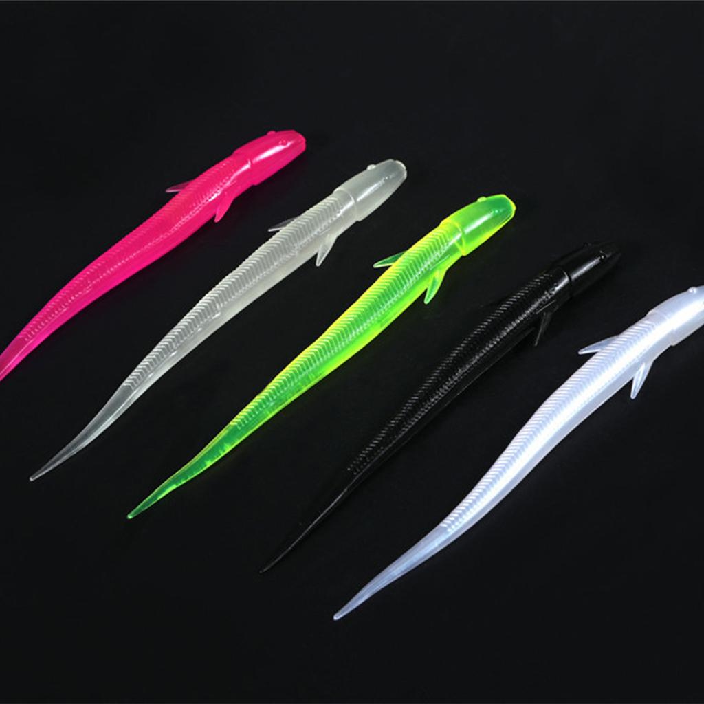 10pcs Soft Fishing Lure 10cm 3g Artificial Loach Bait for Bass Trout Swimbait Wobbler Fishing Lures Bionic Fishing Baits