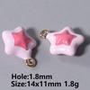 5/15pcs/Lot Cute Girl Pendant Enamel Cherry Rabbit Star Charms For Jewelry Making Supplies 3D Charm In Bulk DIY Earring Keychain
