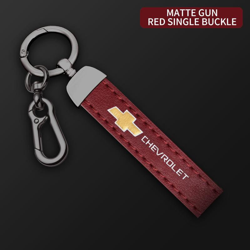 Multiple Colors Luxury Car KeyChain Genuine Leather Key Chain For Chevrolet Cruze Spark Captiva Suburban Camaro Malibu Silverado