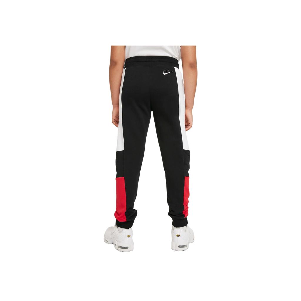 Nike Air Wygodne Wszechstronne Modne Miękkie Spodnie Dziecięce doły Czarny Biały Uniwersytecki-Czerwony DB5483-010