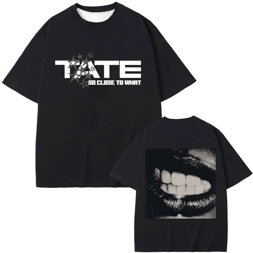 2025 Singer Tate Mcrae T8 Music T Shirts Men's Women Vintage T-shirt Summer Oversized Short Sleeve Tee Tops for Fans Gift