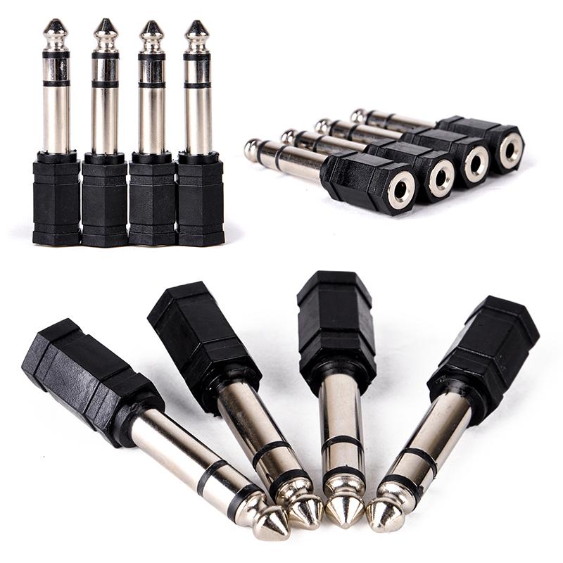 

4 шт. 6,35 мм 1/4-дюймовий стерео штекер на 3,5 мм гніздо Mini Jack Adapter