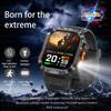 New 1200mAh Large Capacity Battery Smart Watch Men Outdoor Flashlight 3ATM Waterproof Sports Fitness Bluetooth Call Smartwatch