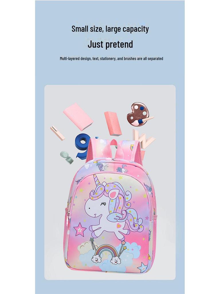 Χαριτωμένο σακίδιο παιδικού σταθμού Unicorn για κορίτσια - Μεγάλης χωρητικότητας, μοντέρνο σχέδιο κινουμένων σχεδίων