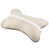 1Pc Soft Auto Car St Hdrest Pillow Brthable Hd Neck Support Cushion Pad(Beige)