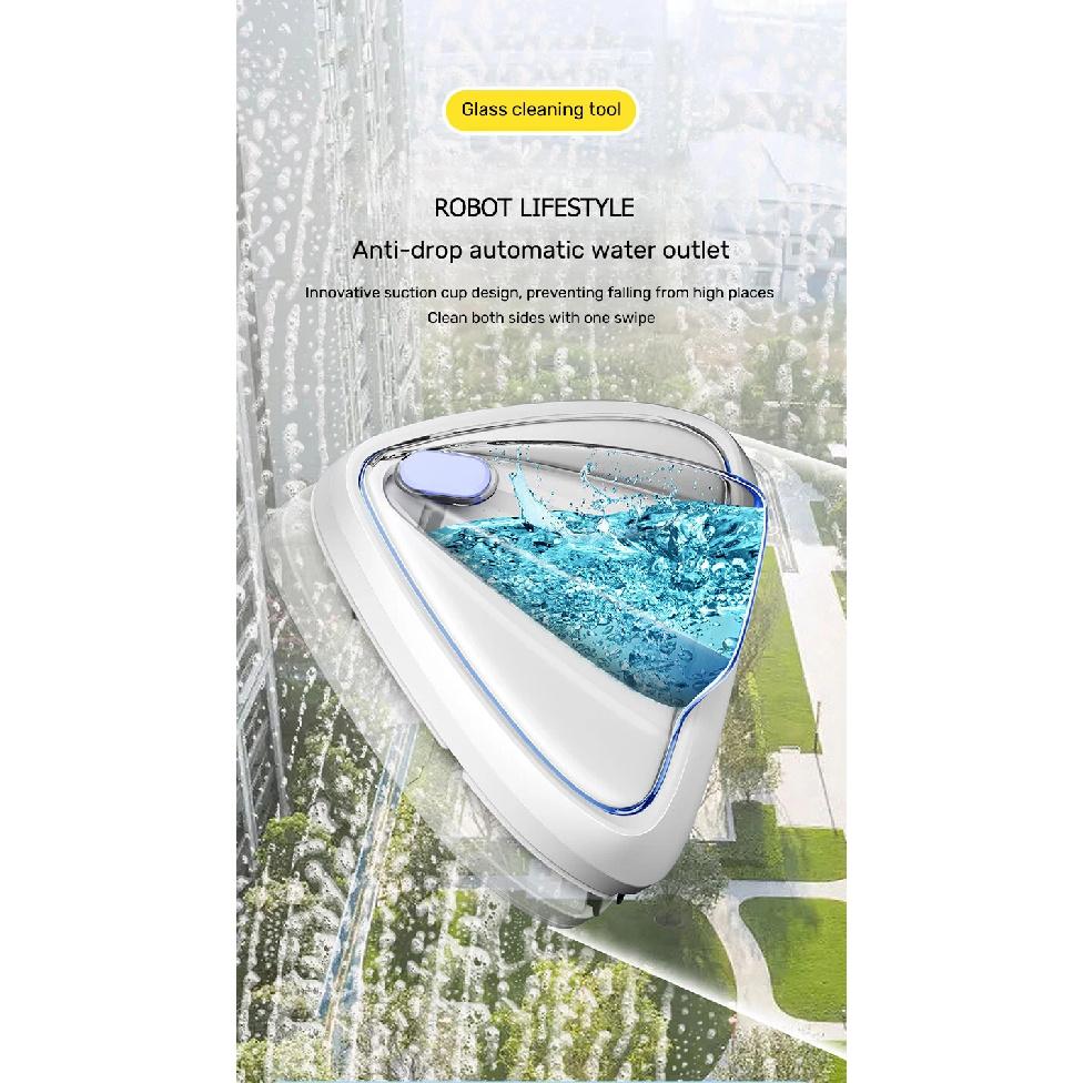 Magnet Windows Cleaner Automatic Drainage Wiper Glass Double Sided Window Washer Window Cleaner Brush Household Cleaning Tool