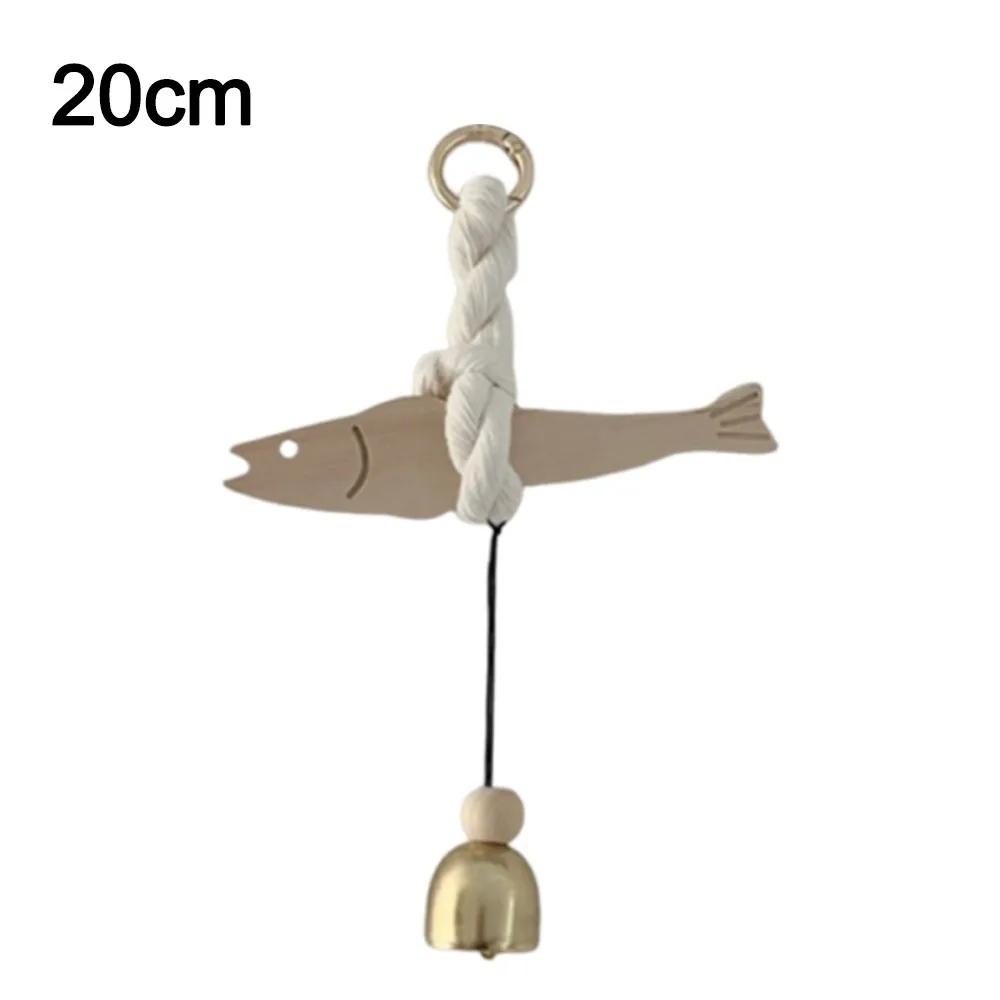 

Wall Wooden Door Pendant Ultra-thin Tree Fish Ornament Lightweight Saves Space Wall-mounting Fish Hangable Pollack Charm Crafts