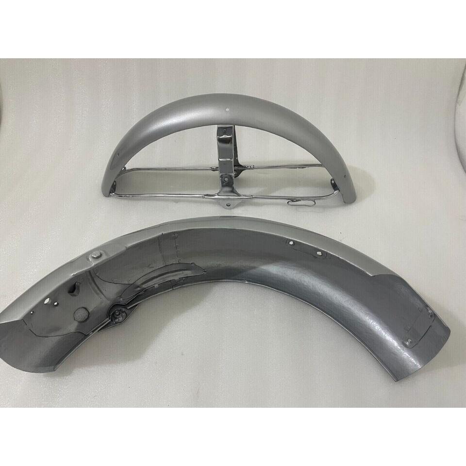 Honda Mudguard CL72 CL77 (1962 - 1967) 305 Scrambler Silver Painted Mudguard set