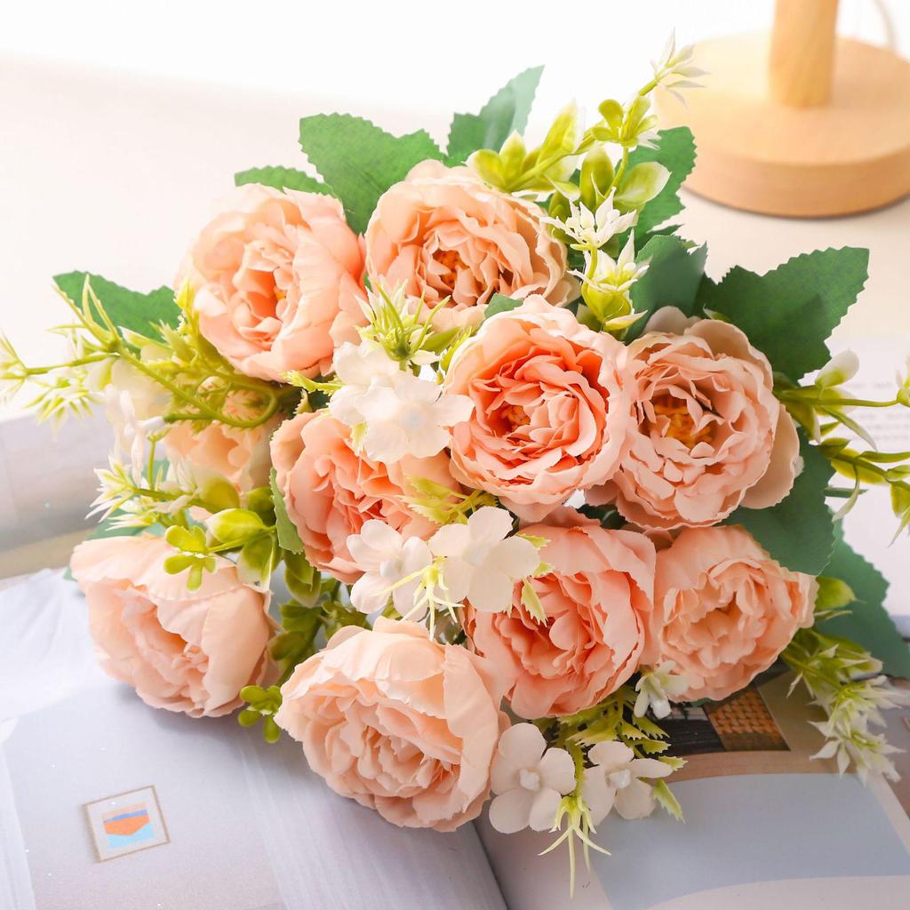 Peony Artificial Flower Bouquets for Weddings & Home Decoration