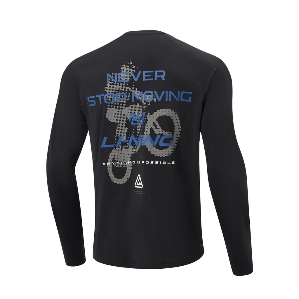 Li-Ning Quick-Dry Cool UV-Resistant Round Neck Casual T-Shirt Men tops ATLW095-5
