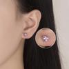 Korean Heart-Shaped Silver-Plated Earrings for Women - Elegant and Versatile.
