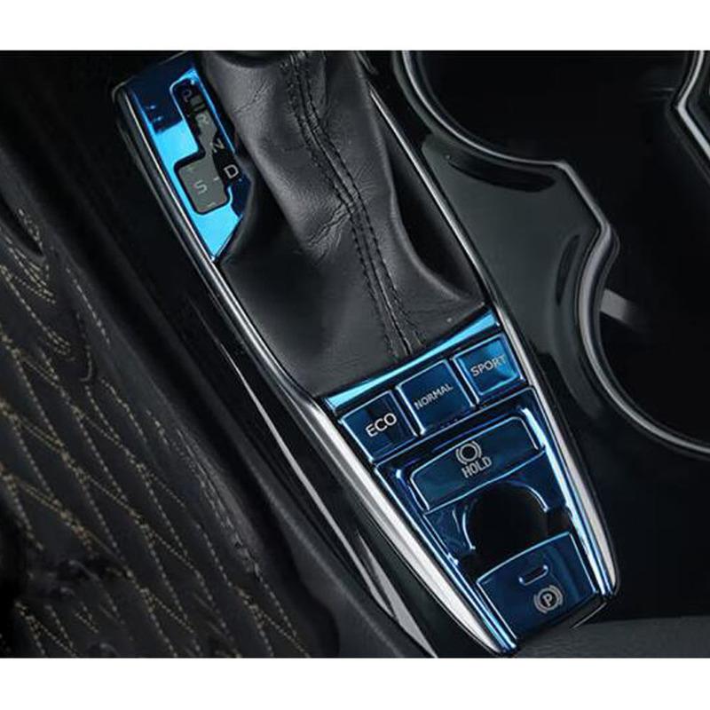 Car Stickers Gear Shift Box Switch Button Panel Cover For Toyota Camry XV70 2017 2018     Trim Interior Frame