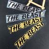 1 Stück THE BEAST Motorradaufkleber Wasserdicht für Motorradhelm Kraftstofftank DIY Fahrräder Roller Karosserie Universal Vinyl Aufkleber