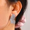 ZAKOL Orecchini a Lobo Unici a Foglia con Micro Zirconi Cubici Pieni Splendidi Fiori CZ Lucenti da Donna Fidanzamento Matrimonio Zircone