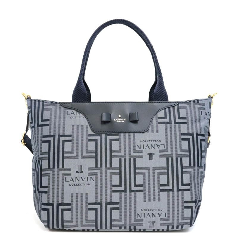 

Lanvin Collection Saint Mar Navy 2-Way Handbag, Claire, 61-6911, Women s,