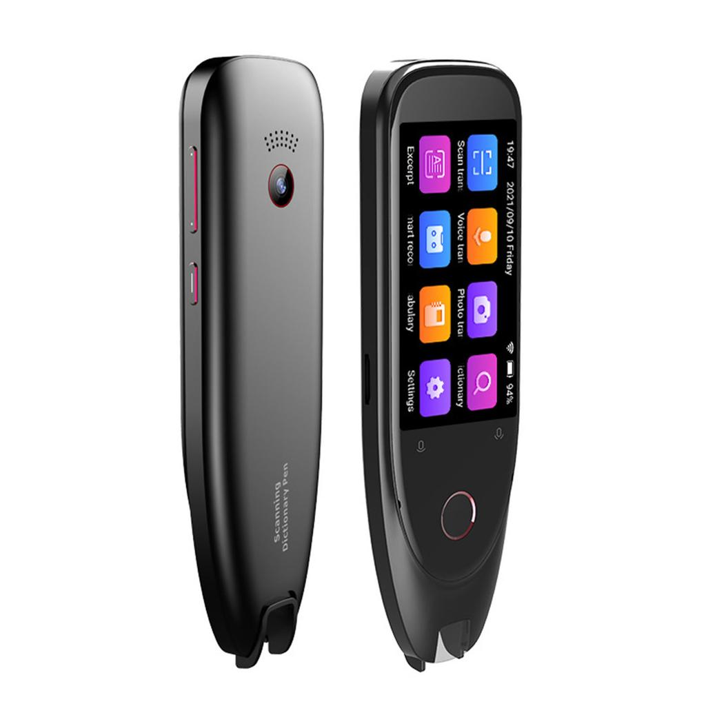 Scan Translation Pen High Accuracy Support 112 Languages Portable Language Translator Pen for Study Work Life Black