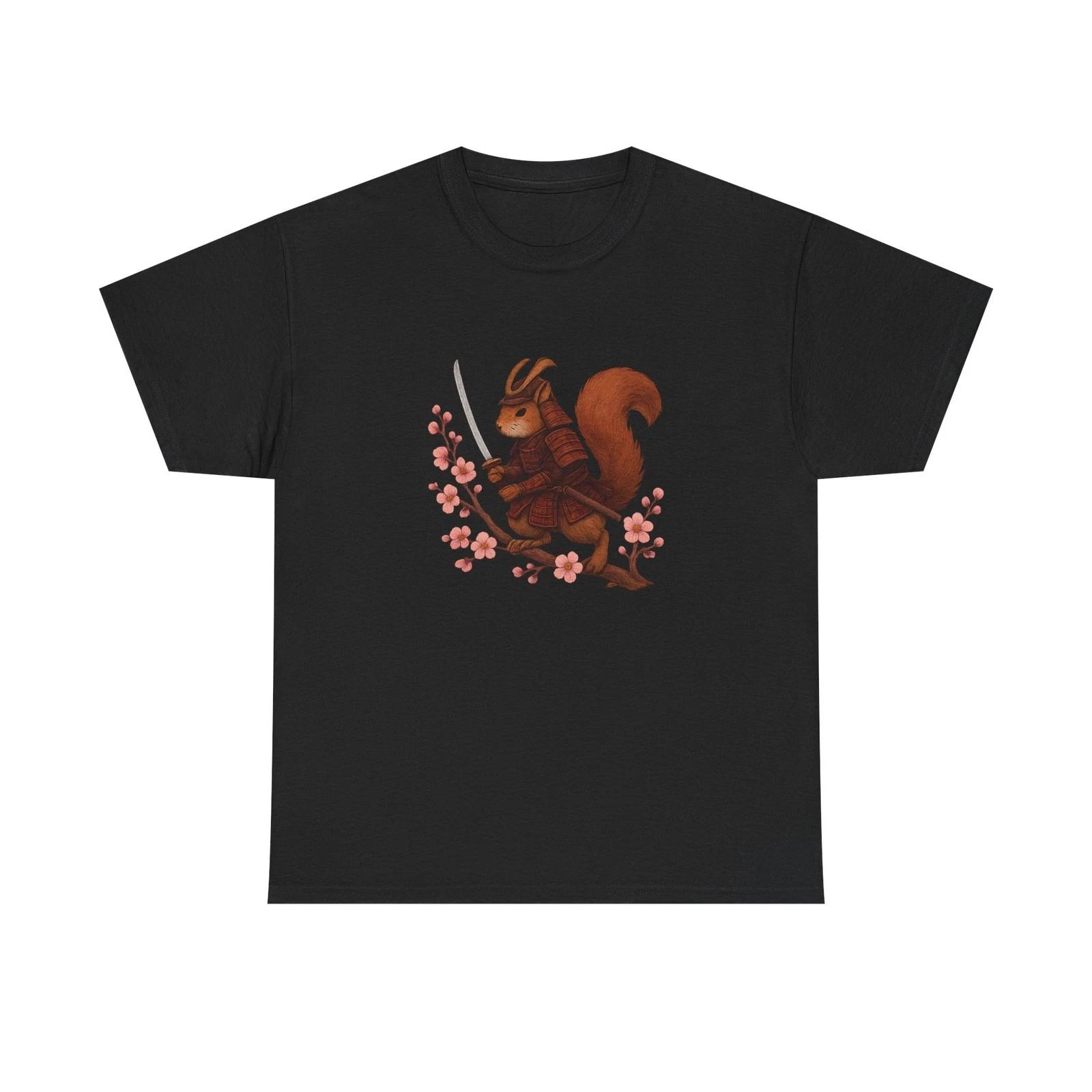 Unisex Adult T Shirt Samurai Squirrel Warrior Grace S
