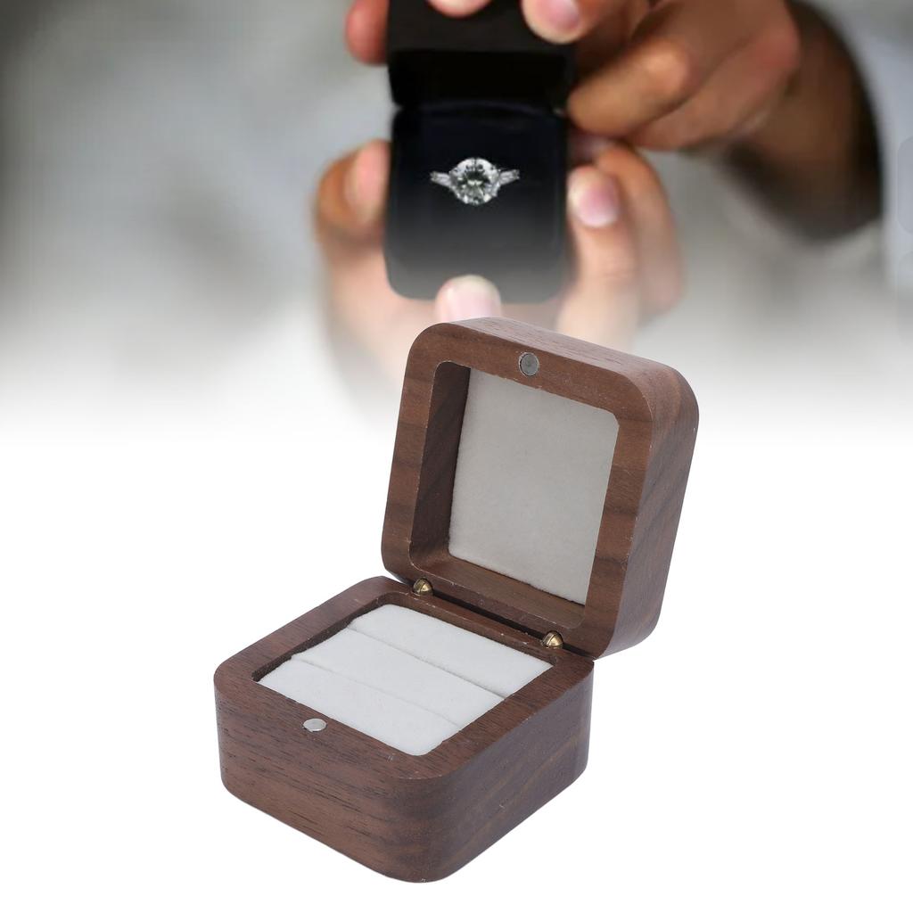 Ring Gift Box [Brand] Wooden Magnetic Closure [Model]