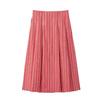European American Women's Fashion: INS Hot Style Striped Crop Top & Midi Skirt Set