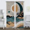 Modern Living Room Curtains for Camera Sun Curtain Home Interior Curtains 2 Pieces Tulle for Bedroom Halloween Decoration Shades