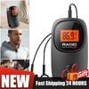 LCD Display Mini Radio Portable FM Radio Digital Tuning Pocket Radio Receiver with Earphone Battery Operated Radio with Clip