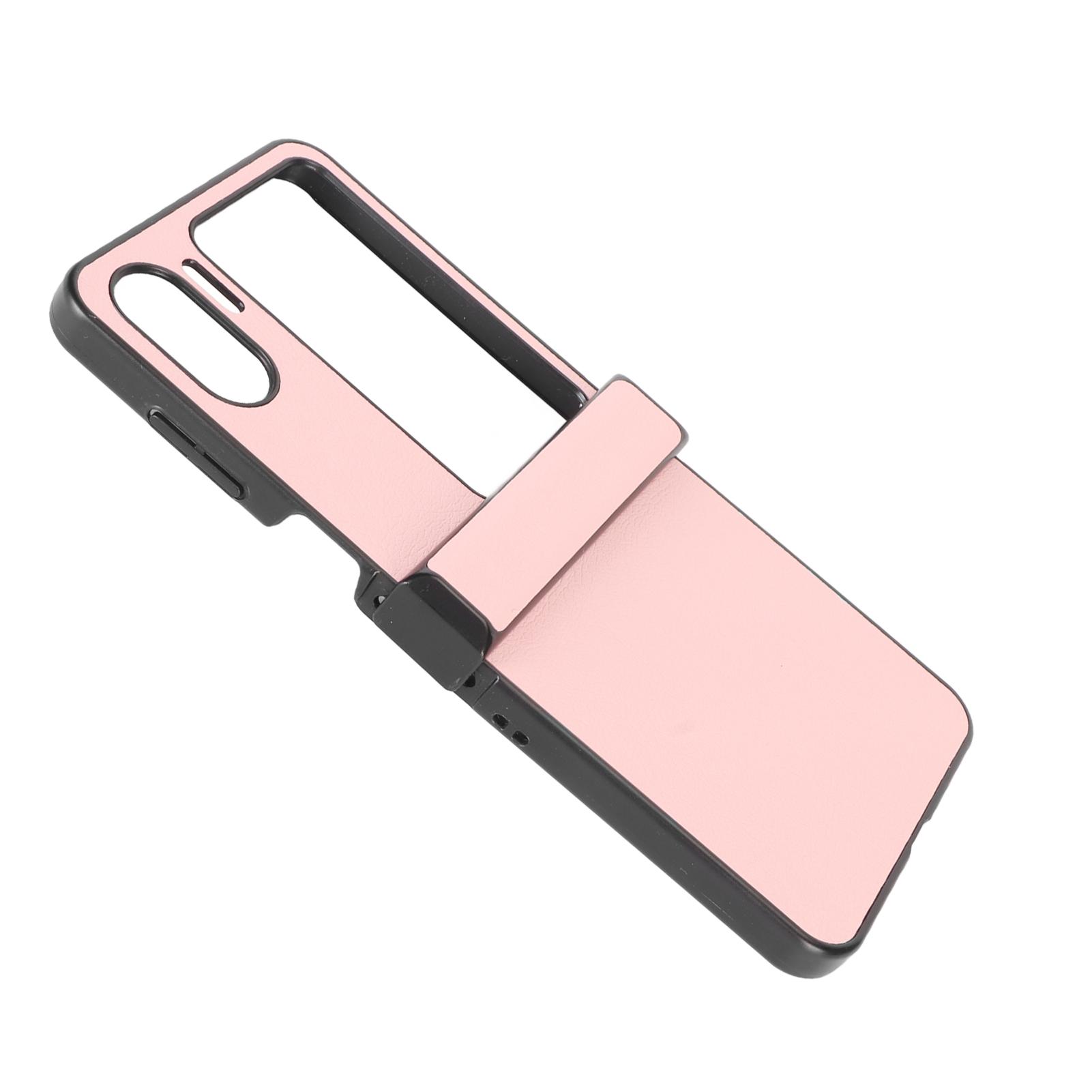 

Folding Phone Case Scratch Resistant Flip Phone Protective Case for Oppo Find N2 Flip рожевий