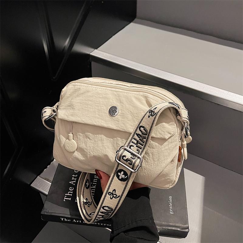 

High Quality Nylon Shoulder Phone Bag for Women Fashion Messenger Crossbody Bags Luxury Designer Small Handbag and Purses белый