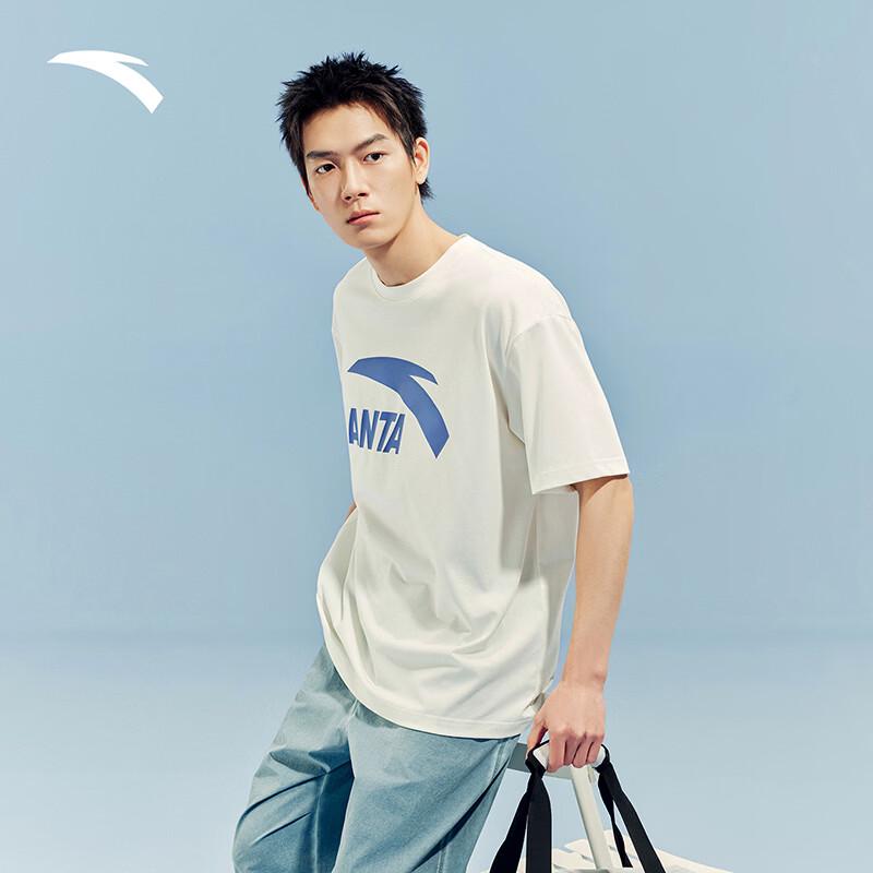 ANTA Men's Logo Print Loose Fit T-Shirt