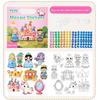 Childrens Mosaic Art Book For Kids Age 3 To 6 With Diy Creative Coloring And Sticker Fun
