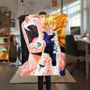 1PC Vegito  Print Flannel Blanket, High quality All Seasons, Home Decor, Warmth and Comfort, Perfect for Christmas Gifts