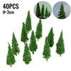 Miniature Wargame Park Landscape Decoration Model Trees for Train Railroad