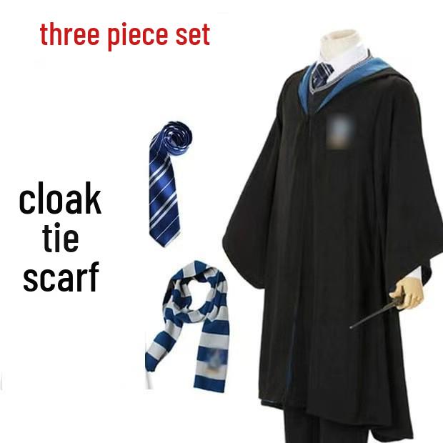 Harry Potter Wizard Robe Cosplay Costume for Kids & Adults - Magic Cloak Cape for Halloween