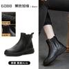 2025 autumn and winter new soft-soled leather Martin boots women's versatile platform short boots British thickened Chelsea boots