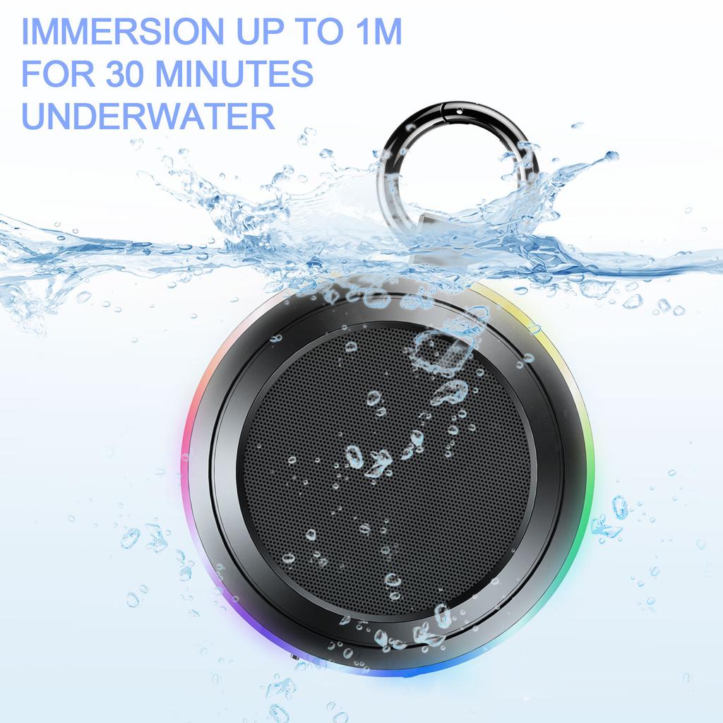 IPX7 Grade Waterproof Bathroom BT Speaker FM Radio Outdoor Sports Speaker