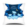 Beautiful Night Sky Printed Throw Pillow Cover With Short Plush Print Living Room Sofa Decoration Cushion Cover Pillow Covers