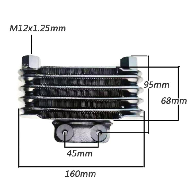 Efficient Oil Cooling Radiator High Performances Oil Coolers Device Enhancing Longevity Ridings  Comfort for 125CC To 250CC